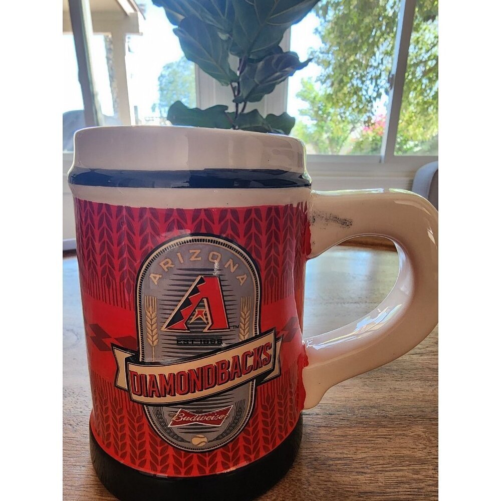 Arizona Diamondbacks Budweiser Coffee Mug Cup Beer Stein | 1998 | 20oz